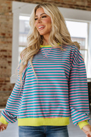 Rhonda Striped Oversized Pullover | S-XL | PRE ORDER