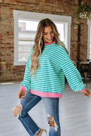 Rhonda Striped Oversized Pullover | S-XL | PRE ORDER