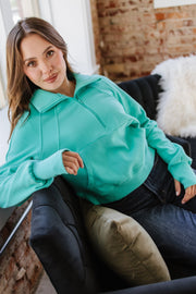 Alexa Ribbed Thumbhole Sweatshirt | S-3XL | PRE ORDER