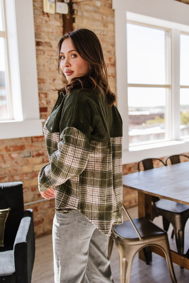 Catherine Patchwork Plaid Shacket | S-XL