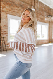 Ashton Striped Chenille Sweater | S-XL