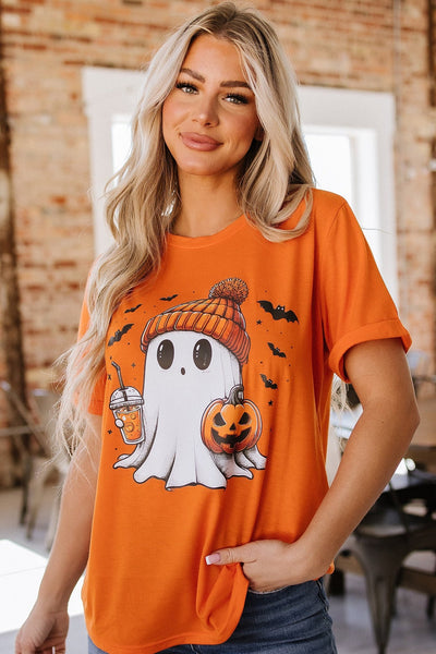 SALE - Ghouls Pumpkin Latte Graphic Tee | Size Small