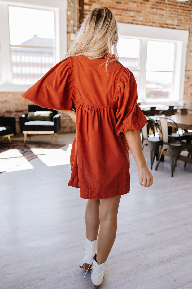 Jakell Button Corduroy Dress | S-XL | PRE ORDER