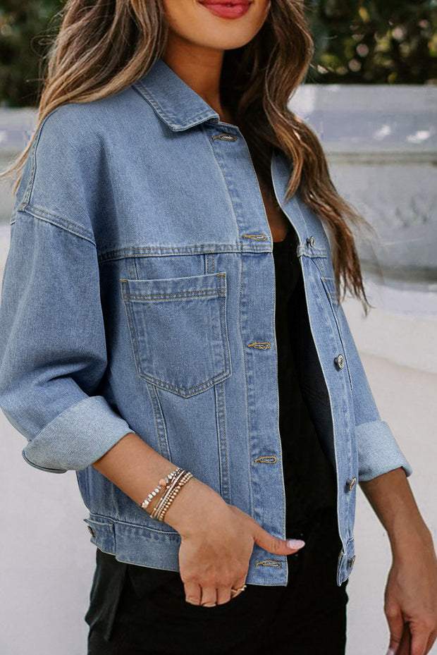 Lakely Oversized Denim Jacket | S-2XL