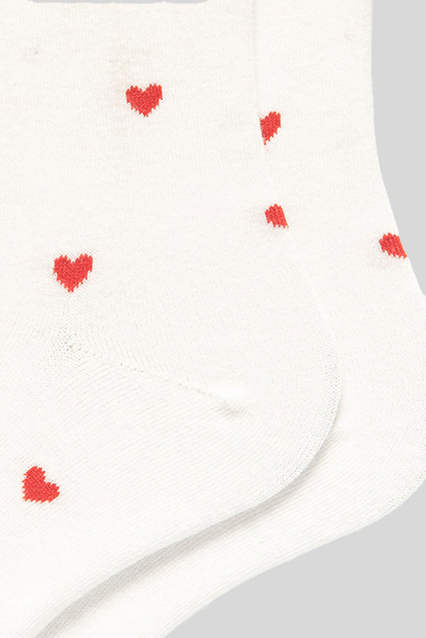 Heart Pattern Casual Cotton Socks | PRE ORDER