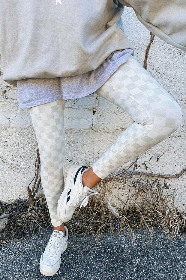 Taygon Checkered Pattern Leggings | S-XL | PRE ORDER