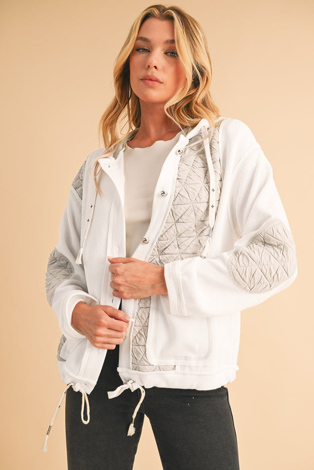 Felisha Quilted Patchwork Hooded Jacket | S-XL | PRE ORDER