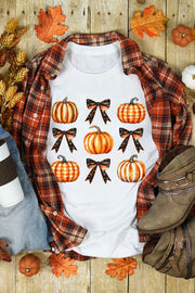 Pumpkin Bow Knot Graphic Tee | PRE ORDER