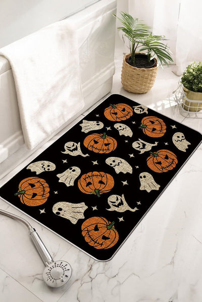 Pumpkin & Ghost Print Rug