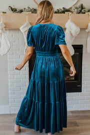 Gracie Velvet Tiered Maxi Dress | S-XL | PRE ORDER