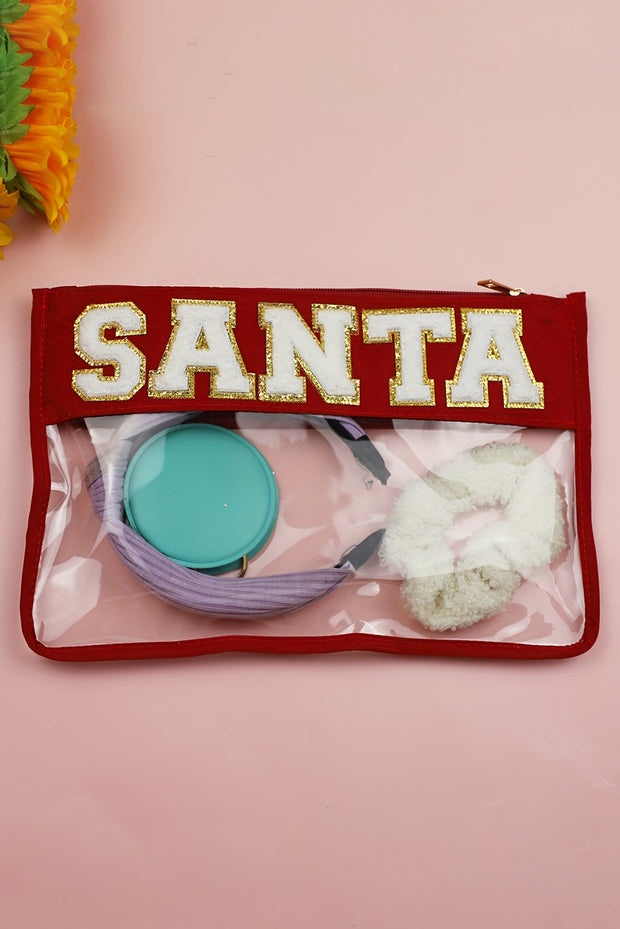 SANTA Clear Makeup Bag | Pre Order