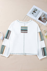 Laurie Patchwork Waffle Knit Top | PRE ORDER