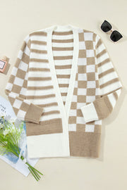 Mika Striped Knitted Cardigan | S-XL