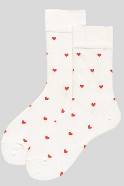 Heart Pattern Casual Cotton Socks