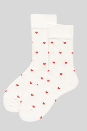 Heart Pattern Casual Cotton Socks | PRE ORDER