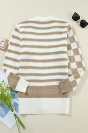 Mika Striped Knitted Cardigan | S-XL