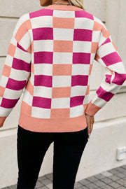 Larissa Checkered Knit Sweater | PRE ORDER