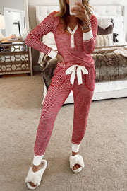 Seren Striped Christmas Pajama Set