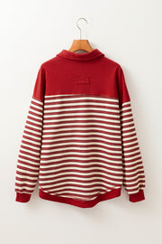 Calen Striped Collared V-Neck Top | S-2XL | PRE ORDER