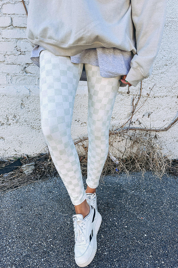 Taygon Checkered Pattern Leggings | S-XL | PRE ORDER