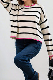 Clover Striped Sweater | S-XL