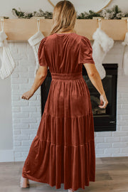 Gracie Velvet Tiered Maxi Dress | S-XL | PRE ORDER