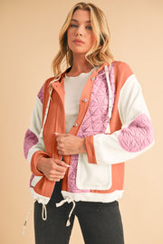 Felisha Quilted Patchwork Hooded Jacket | S-XL | PRE ORDER