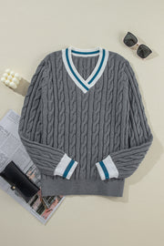 Joseph Contrast Rib Sweater | S-XL