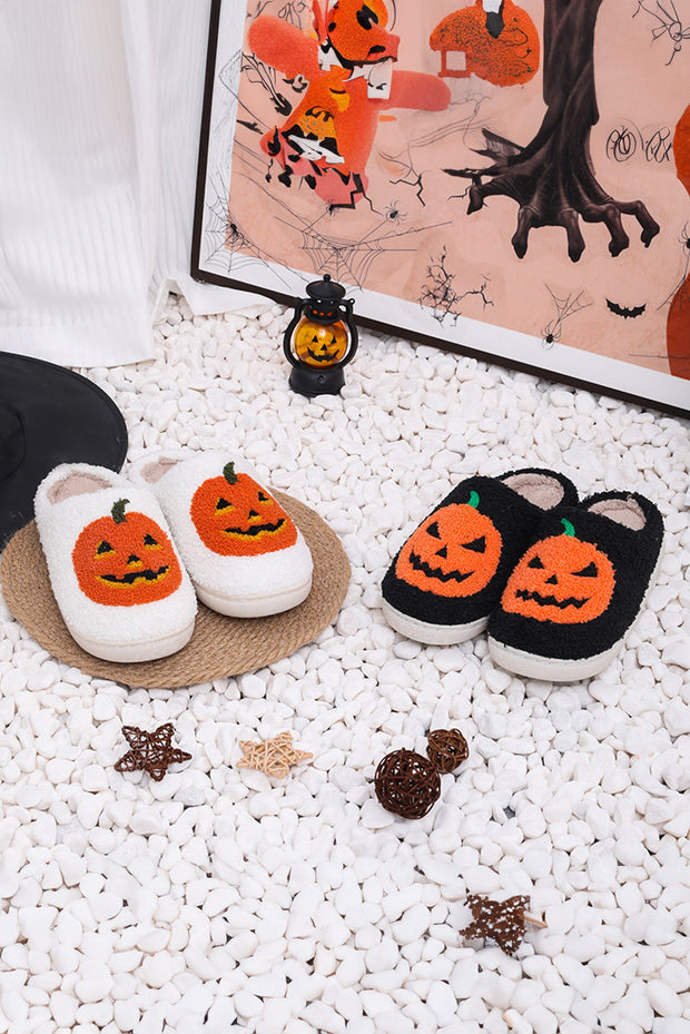 Pumpkin Plush Slippers