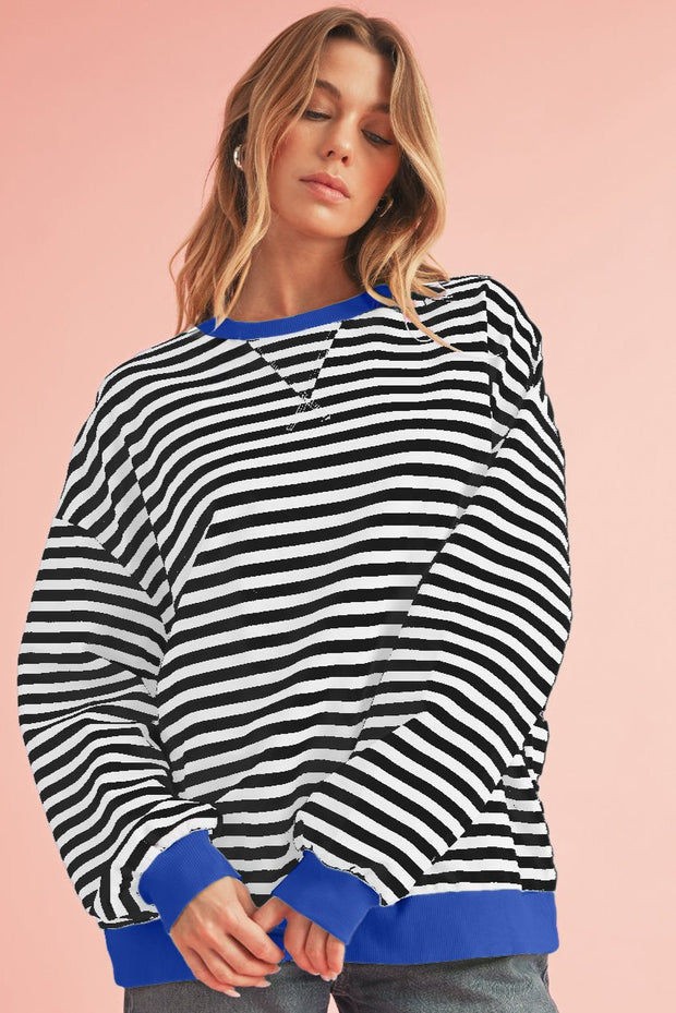 Rhonda Striped Oversized Pullover | S-XL | PRE ORDER