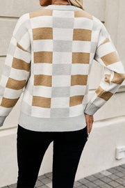 Larissa Checkered Knit Sweater | PRE ORDER