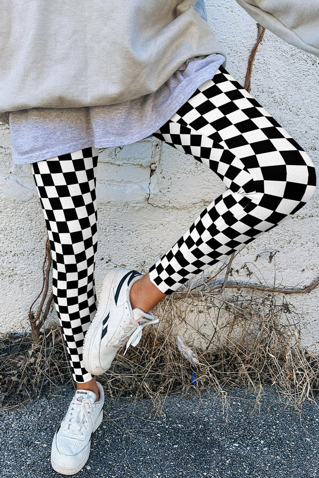 Taygon Checkered Pattern Leggings | S-XL | PRE ORDER