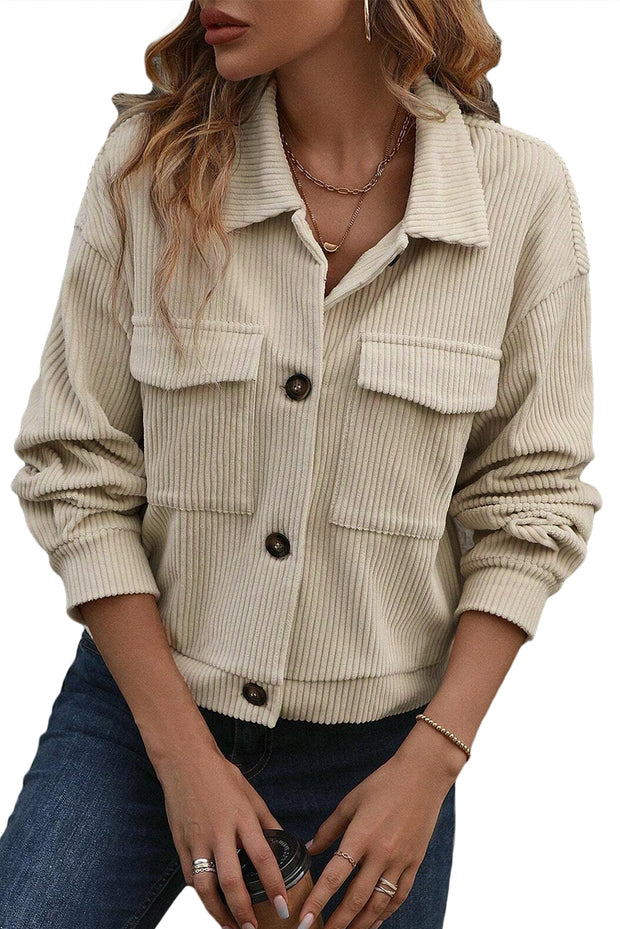 Lana Corduroy Button Up Jacket