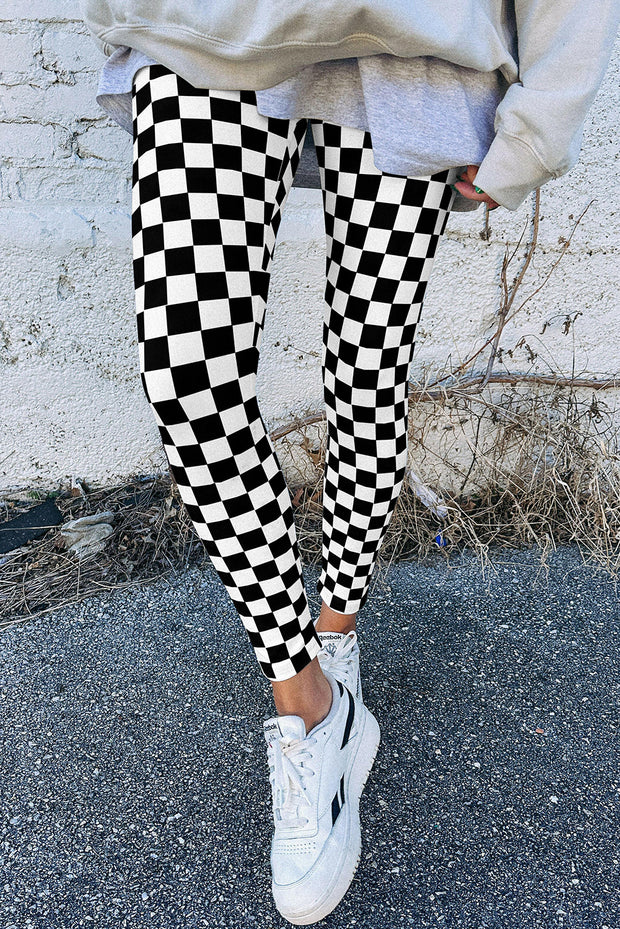 Taygon Checkered Pattern Leggings | S-XL | PRE ORDER