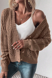 Adam Hollow Knit Cardigan | S-2XL