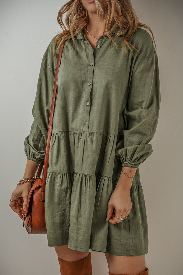 Thompson Pleated Shirt Dress | S-XL | PRE ORDER 9/11