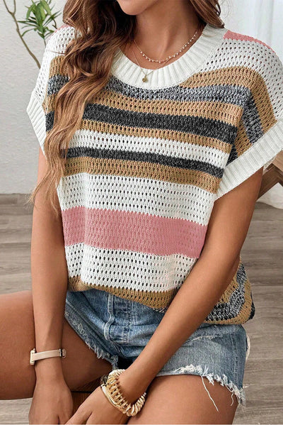 Trinity Short Sleeve Knit Top | S-XL