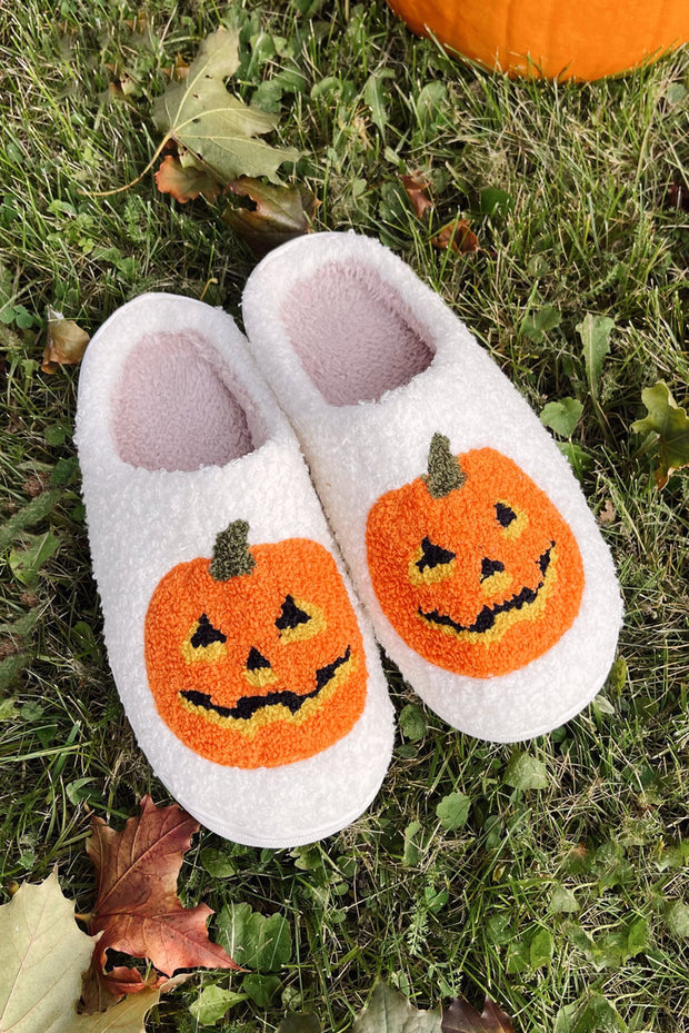 Pumpkin Plush Slippers