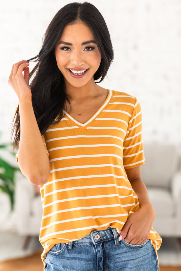 Keegan Striped Tunic | Size S-XL