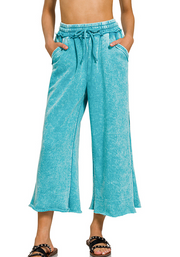 Mable Cropped Fleece Lounge Pants | S-XL