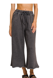 Mable Cropped Fleece Lounge Pants | S-XL