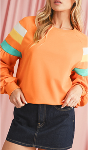 Tien Colorblock Raglan Sleeve Top | S-XL | PRE ORDER