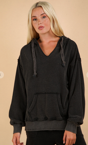 Lyle V-Neck Fleece Hoodie