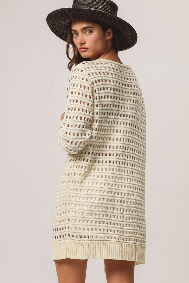 Sharon Open Knit Cardigan | S-XL