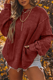 Keesha Open Back Oversized Sweatshirt | S-2XL