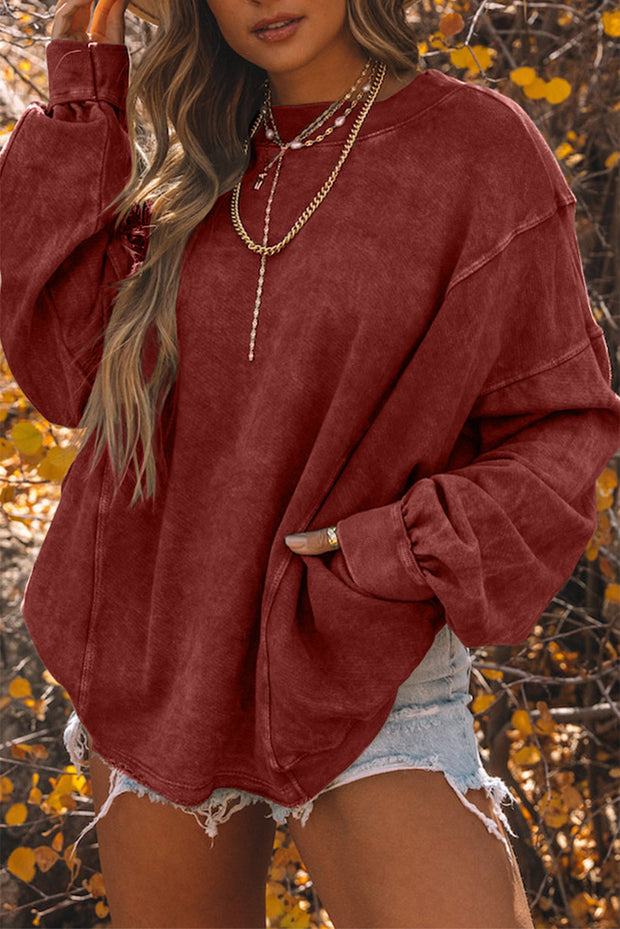 Keesha Open Back Oversized Sweatshirt | S-2XL