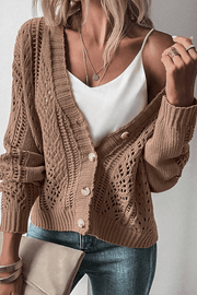 Adam Hollow Knit Cardigan | S-2XL