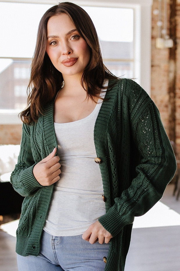 Adam Hollow Knit Cardigan | S-2XL