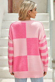 Katie Checkered Colorblock Sweater | S-XL