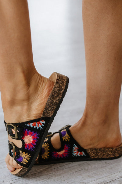 Aimee Crochet Buckle Sandal